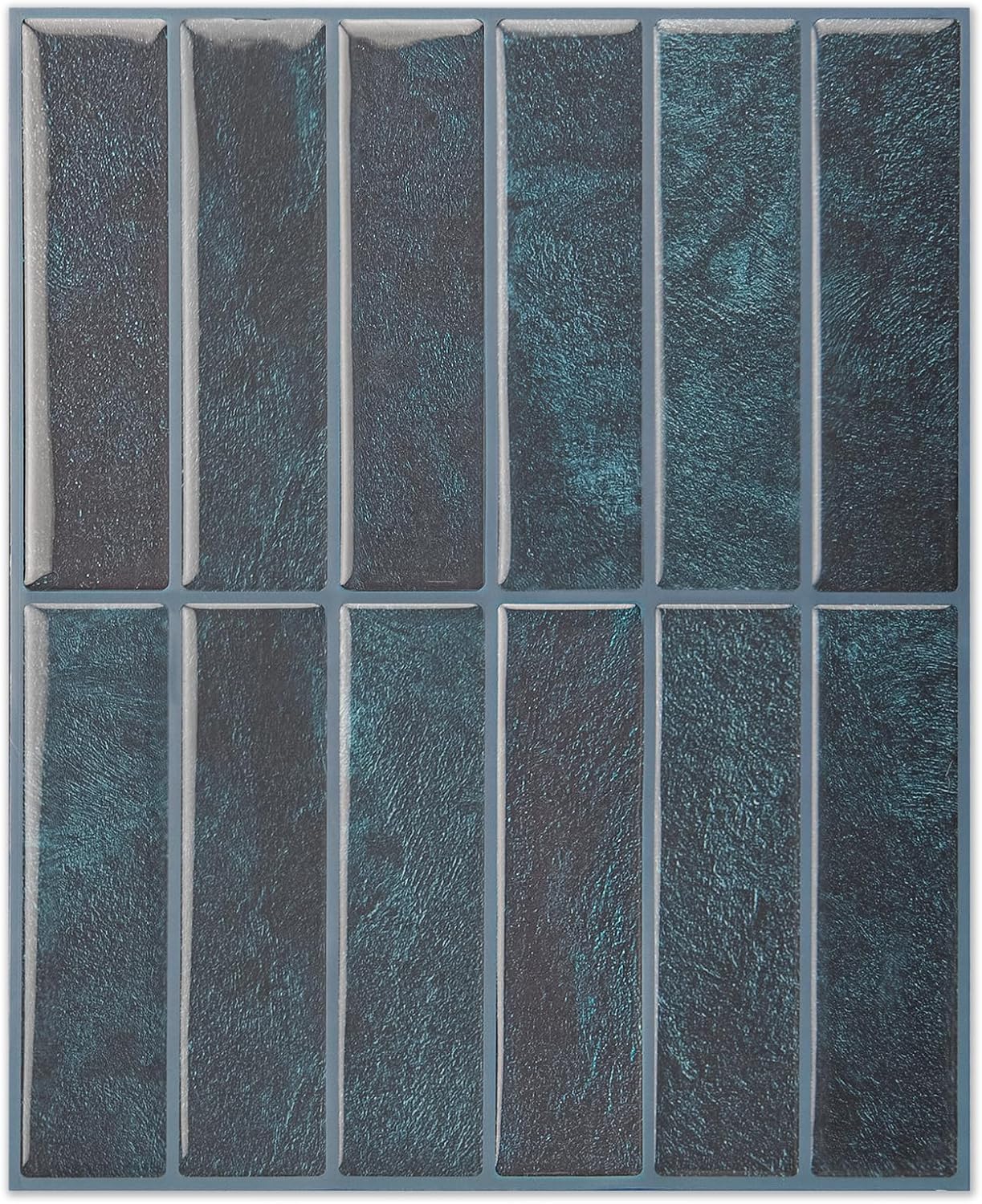 LONGKING Marble Peel and Stick Backsplash for Kitchen, 3D Adhesive Tile Backsplash for Kitchen, Bathroom, Wall Tile, 10 Sheets, 12" x 12"