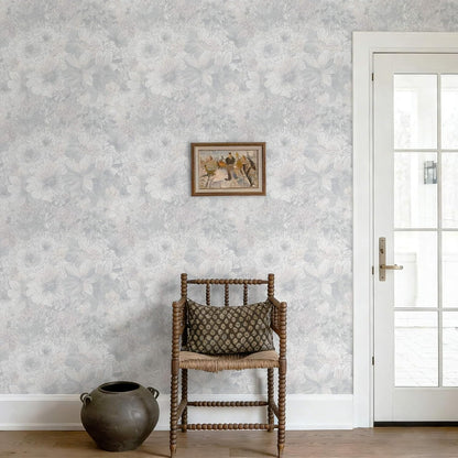Heroad Peel and Stick Wallpaper Boho Beige Contact Paper Floral Wall Paper Removable Self Adhesive Wallpaper for Cabinet Bedroom Living Room Entryway Walls Bathroom Waterproof Vinyl Roll 17.3''x78.7''
