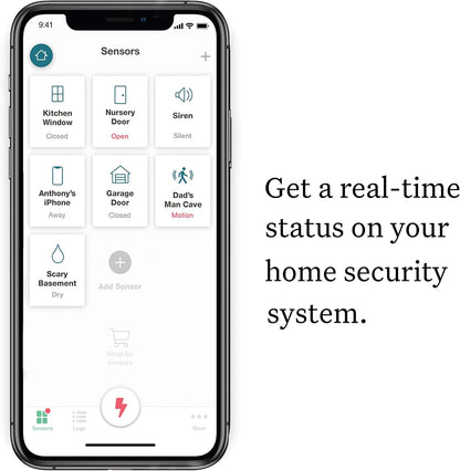 Ooma Water Sensor works with Ooma Smart Home Security No contracts and free self monitor plan Optional professional monitoring motion door window siren smoke keypad and garage door sensor