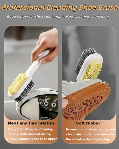 3 Pack Laundry Scrub Brush Shoe Laundry Stain Brush with Long Handle Very Soft Bristle Cleaning Brush for Clothes Shoes Sneaker Protable Laundry Brush for Stains on Clothes