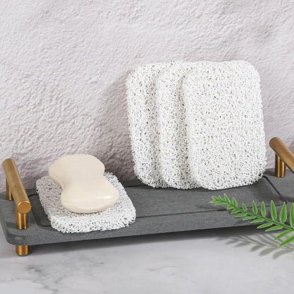 2-Pack Self-Draining Silicone Soap Dish - Anti-Slip Bar Soap Holder for Shower, Bathroom & Kitchen