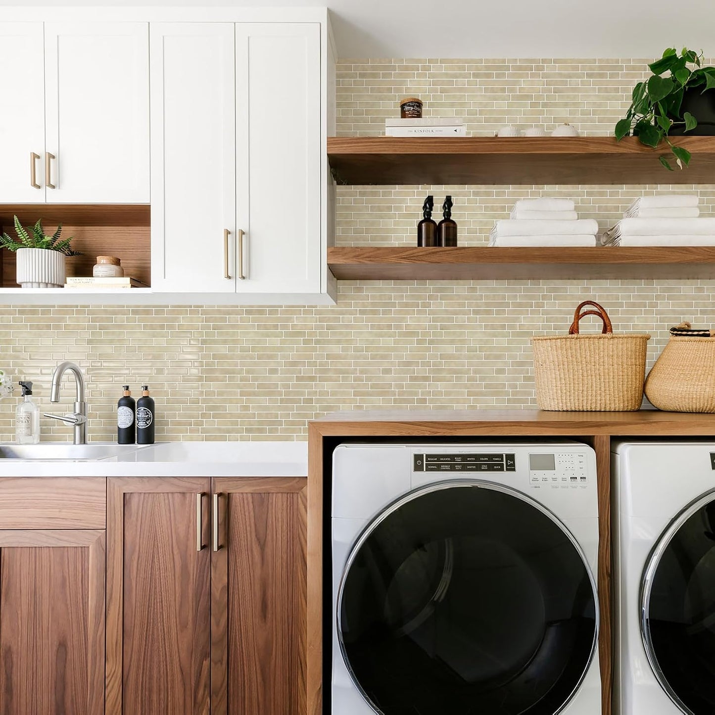 STICKGOO Peel and Stick Backsplash - 10 Sheets of 12”×12” - 3D Self Adhesive Peel and Stick Tile Backsplash for Kitchen & Bathroom
