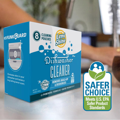 Lemi Shine Garbage Disposal Cleaner and Deodorizer Powered By Citric Acid | Foam Cleaner For Kitchen Garbage Disposal with a Natural, Fresh Lemon Scent (2 Count)