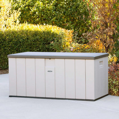 LIFETIME 60012 Extra Large Deck Box, 130 Gallon, Desert Sand/Brown