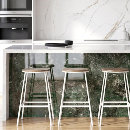 Marble Peel and Stick Waterproof Wall Paneling, 118" x 47" Carrara White Matte Finish Self-Adhesive Backsplash Tile Vinyl Wall Panel for Kitchen Bathroom Wall Decor, Covers 38.75 Sq. Ft.