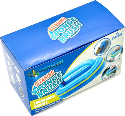 Tile Tub Scrubber Brush with 5 Different Function Cleaning Heads and 51" Extendable Long Handle Non Scratch Shower Scrubber for Cleaning Bathroom Kitchen Toilet Wall Bathtub