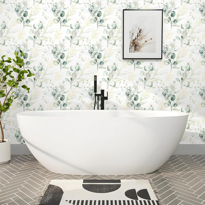 Removable Peel and Stick Wallpaper Boho 17.5 x 118 in Floral for Bedroom Bathroom Easy Peel Off Stick on Wallpaper Contact Paper Renter Friendly Wall Paper