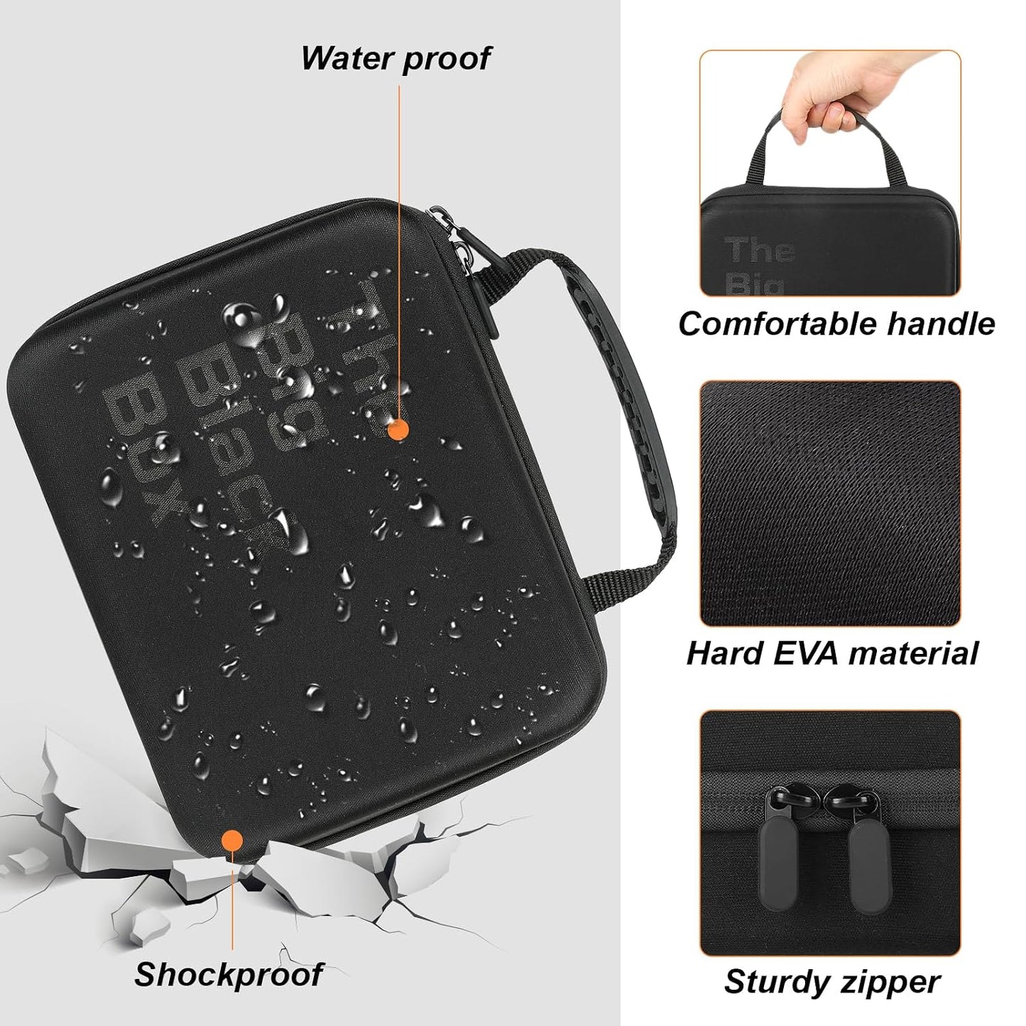 Arkeiliy Battery Organizer, Battery Organizer Storage Case with Tester BT-168, Waterproof Battery Holder Box Holds, Battery Case Organizer 60+ AA AAA C D 9V Batteries (Batteries are Not Included)