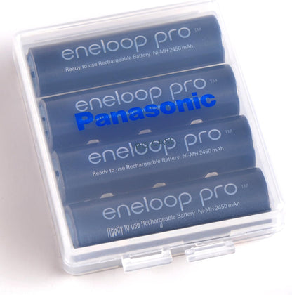 Eneloop Panasonic BQ-CASEK6SA pro Battery Storage Cases with 4AA or 5AAA Battery Capacity, Obsidian Gray (Pack of 6)