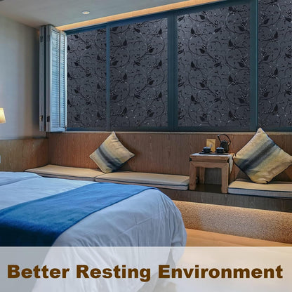 Niviy Window Privacy Film Static Cling Non-Adhesive Window Film Frosted Glass Bathroom Door Decoration Privacy Covering (17.7"x 78.7")