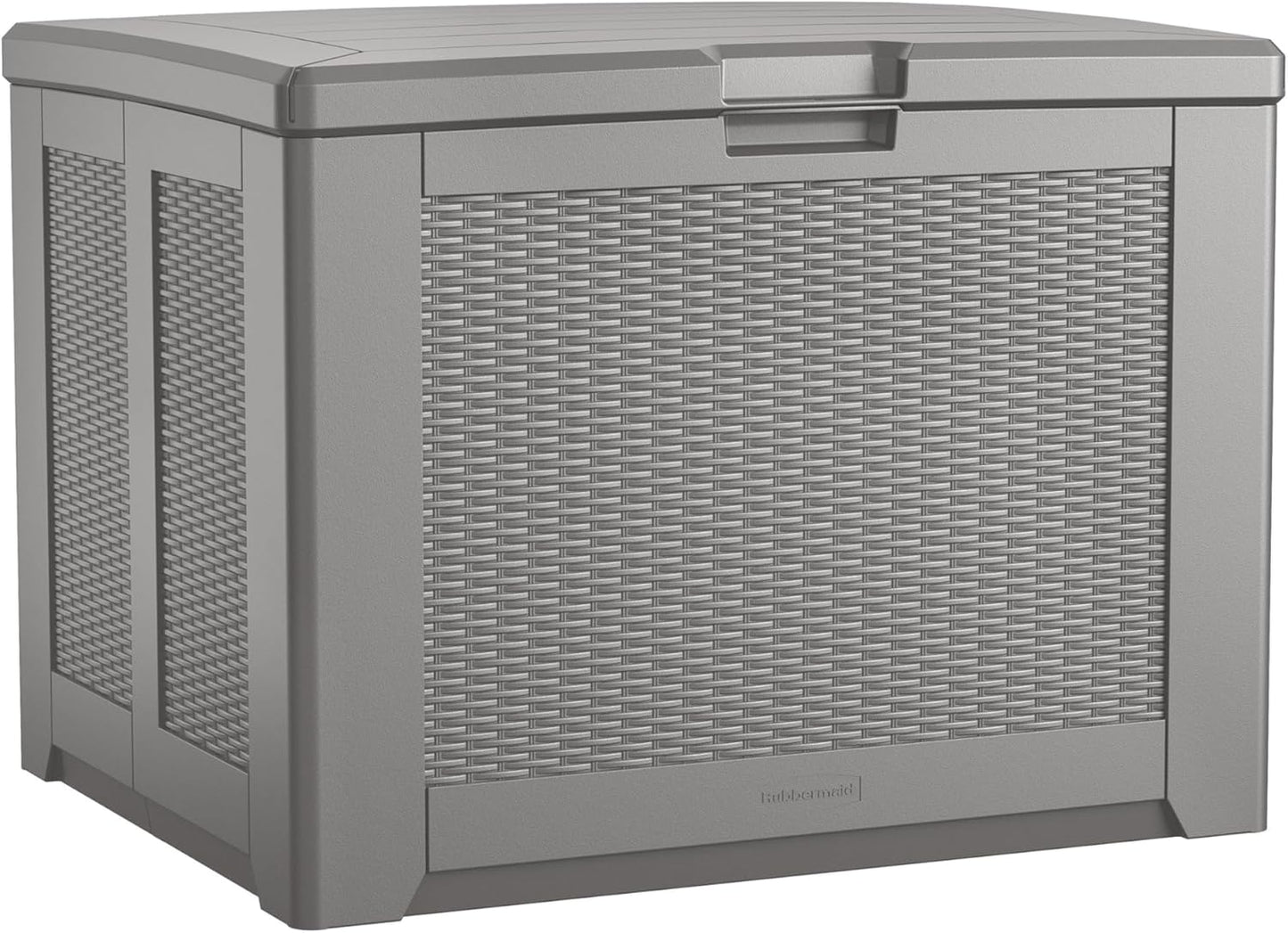 Rubbermaid Extra Large Resin Outdoor Storage Deck Box (134 Gal), Weather Resistant, Black, Deck Organization for Home/Backyard/Pool Chemicals/Toys/Garden Tools/Porch/Patio Cushions