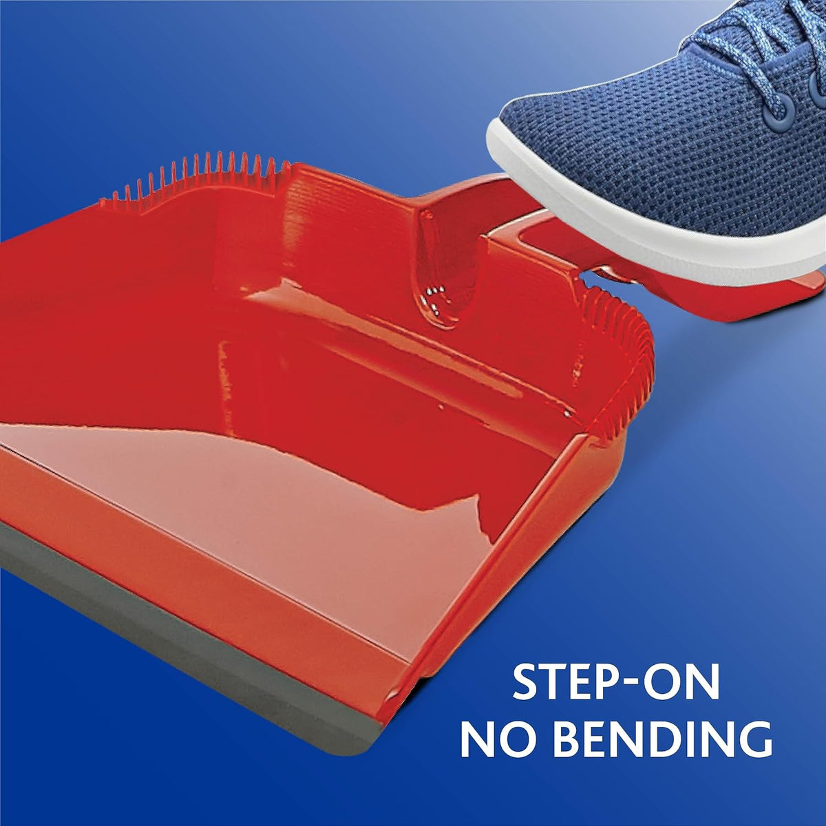O-Cedar Strong Sweep Broom and Dustpan Set with Detail Brush | Indoor Outdoor Heavy Duty Stiff Bristle Broom | Step-On Dust Pan