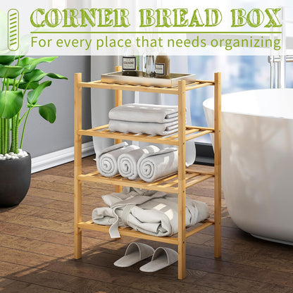 BMOSU 2-Tier Bamboo Small Shoe Rack Premium Stackable Shoe Shelf Storage Organizer for Hallway Closet Living Room Entryway Organizer (Black Bamboo)