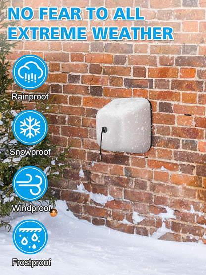 Outdoor Faucet Covers for Winter, Easy to Install Insulated Foam Protector Against Freeze for Outside Faucet Water Spigot Garden Hose Bib, Resuable, 2 Pcs