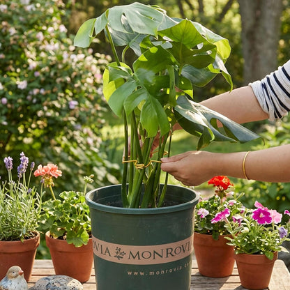 PRETTY JOLLY 5PCS Iron Monstera Plant Support Stakes Premium Plant Stand for Indoor & Outdoor Plants Practical Leaf Holders,Durable Trellis Accessories for Gardening Enthusiasts(Tree+Butterfly)