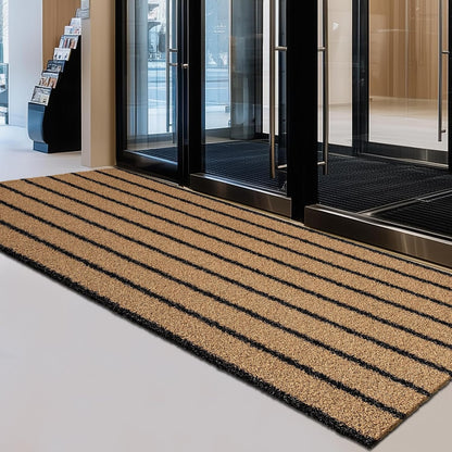 Outdoor Front Door Mat 32" x 48", Dirt Trapping Outside Entrance Rug, Non Slip Shoe Scraper, Heavy Duty Commercial Rug for Patio, Garage, Traffic Area, Office, Roll Packing