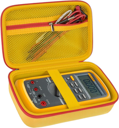 Comecase Hard Carrying Case for Fluke 87-V/ 88V/ 15B+/ 17B+ and More Digital Multimeter, Protective Travel Storage Bag - Black