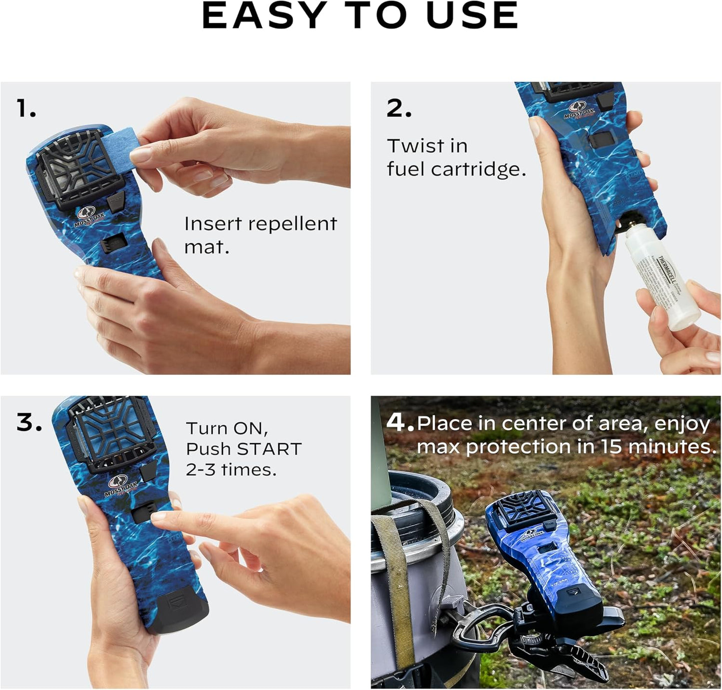 Thermacell Mosquito Portable Repeller; Includes 12-Hour Refill; 15 Foot Zone of Protection; Highly Effective Mosquito Repellent; Bug Spray Alternative; Scent Free