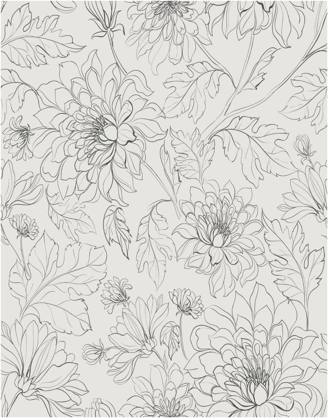 Peel and Stick Wallpaper Roll 17.5 x 216 Whispering Tales Design in Vinyl Sticker Paper for Accent Panels, Bedroom, Kitchen, Office or Shelf Liner