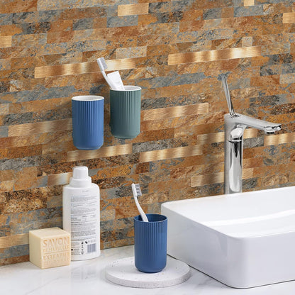 Midcard 10 Sheets Peel and Stick Backsplash PVC Wall Tile,for Kitchen Backsplash