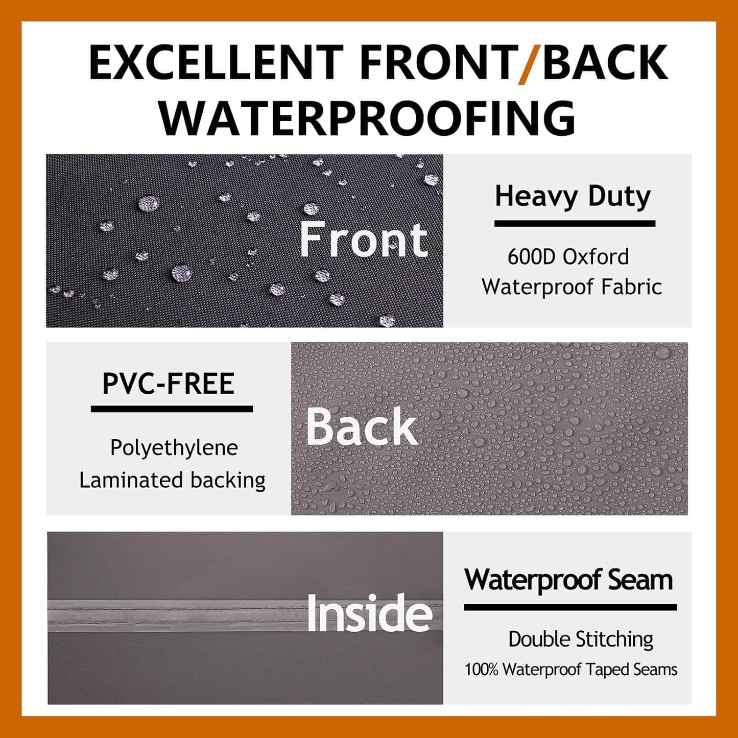 Patio Deck Box Cover, 63x30 Inch Fire Pit Covers with Straps and Handles, Waterproof Heavy Duty Outdoor Furniture Winter Cover for Keter, Suncast, Lifetime Container
