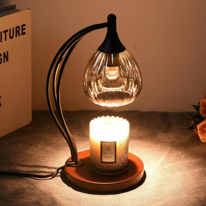 Candle Warmer Lamp with Timer Dimmer - Electric Light Wax Warmer for Jar Candles - Lamp with 2 Bulbs, Unique Birthday Gifts for Women Mom House Warming Gifts New Home Decor