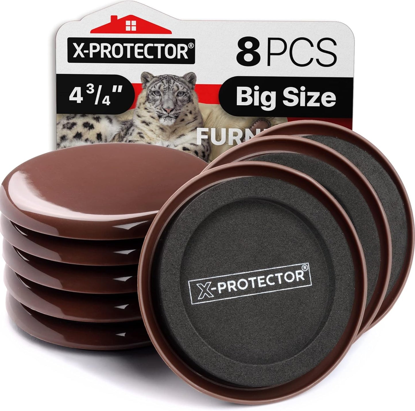 Chair Sliders X-PROTECTOR – Furniture Sliders 40 pcs Carpet Sliders 1” – The Best Furniture Moving Pads – Premium Chair Leg Floor Protectors – Slide Effortlessly with Chair Pads & Protect Your Floor!