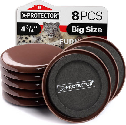 Chair Sliders X-PROTECTOR – Furniture Sliders 40 pcs Carpet Sliders 1” – The Best Furniture Moving Pads – Premium Chair Leg Floor Protectors – Slide Effortlessly with Chair Pads & Protect Your Floor!