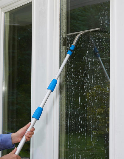 Unger Professional Stainless Steel Heavy-Duty Squeegee, 12", Silver
