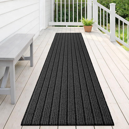 Outdoor Front Door Mat 32" x 48", Dirt Trapping Outside Entrance Rug, Non Slip Shoe Scraper, Heavy Duty Commercial Rug for Patio, Garage, Traffic Area, Office, Roll Packing