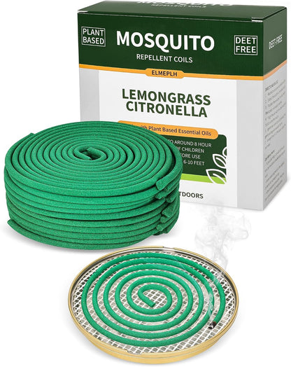 Mosquito Repellent Incense Sticks 40 Pieces per Box - Citronella Incense Sticks or Outdoor Patio/Citronella Oil/Lemongrass and Rosemary Oil/Made with Natural Based Essential
