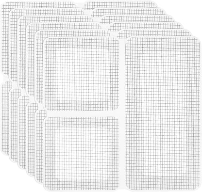 uxcell Window Screen Repair Kit, 5Pcs Gray Screen Repair Kit, Fiberglass Screen Tape Mesh Repair Adhesive Screen Patch Repair Kit for Window or Doors Screen Repair, 4"x 2"(10cm x 5cm)