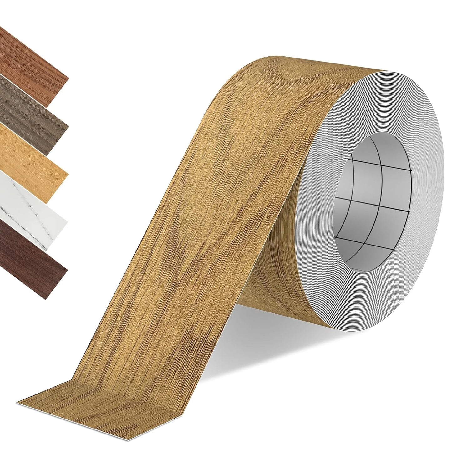 Wood Grain Repair Tape, 2.4 inch X 15ft Self Adhesive Natural Walnut Grain Repair Patch for Tables, Chairs, Baseboards, Doors, Windows, Floors, Handicraft DIY.