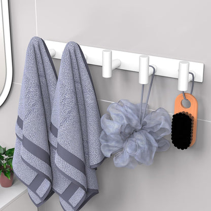 VAEHOLD Black Hat and Coat Wall Mount Rack - 3 Hooks for Robes, Bags, Keys, and Towels - Bathroom Towel Hanger Organizer (1 Pack)