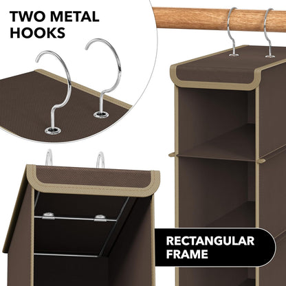 Simple Houseware 10 Shelves Hanging Shoes Organizer Holder for Closet, Grey
