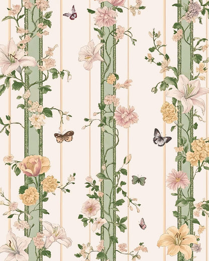 BOKEBEVE Leaves Contact Paper Floral Wallpaper Stick and Peel Boho Damask Wall Paper for Liner Drawer Cabinet Backsplash Renter Friendly Waterproof 17.5 x 118In