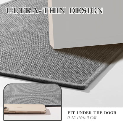 chakme Bathroom Rugs Mat 24x17, Ultra Thin Non Slip Bath Mat Small Quick Dry Absorbent Bath Mat for Bathroom Floor, (Dark Beige, 24"x17")