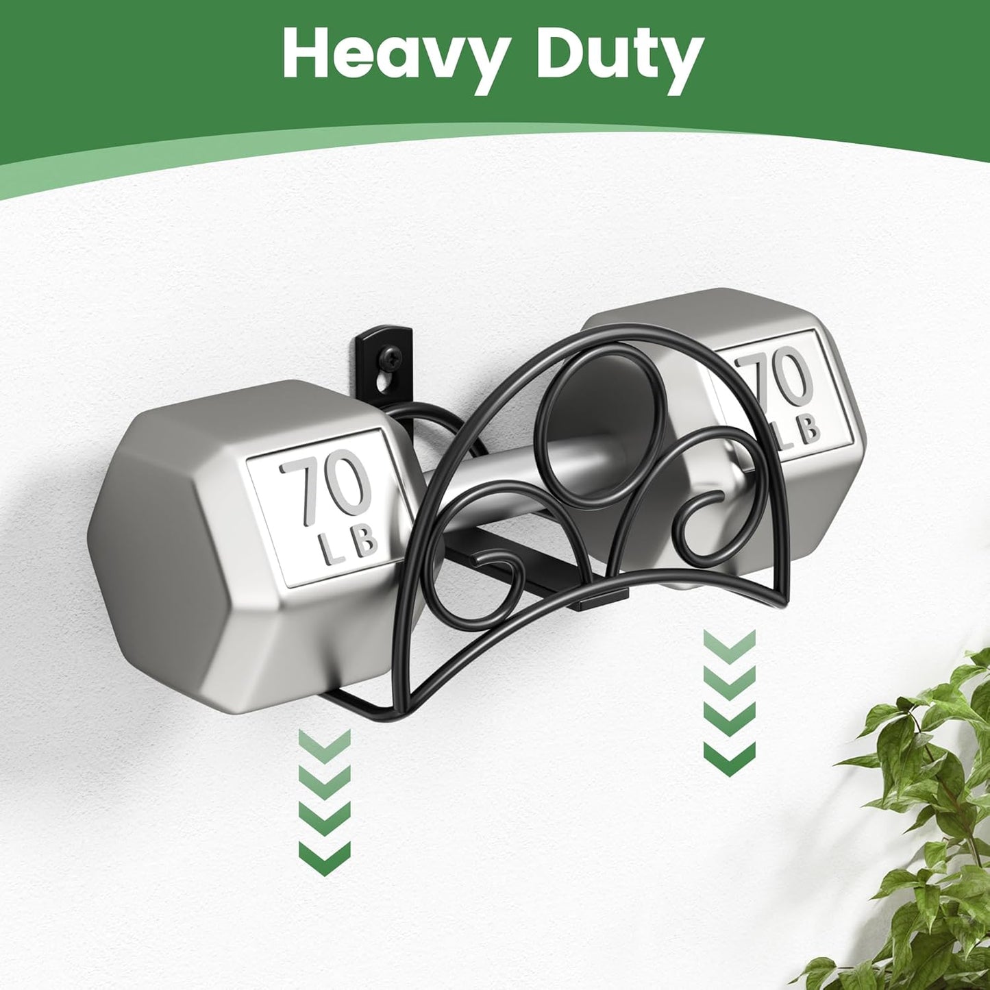 Metal Garden Hose Holder - Wall Mounted Water Hose Holder - Hose Hanger Heavy Duty for Water Hose Extension Cords Vacuum Hose bronze