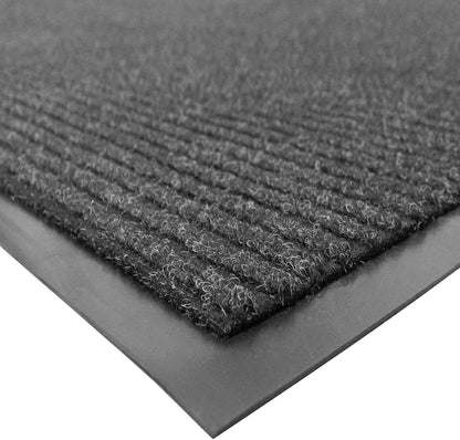 UNIMAT Traffic Guard Door Mat, 4´x 6´, Heavy Duty Waterproof Doormat, Stain and Fade Resistant Welcome Mats, Durable Rubber Backing, Low Profile Entryway Rug, Shoe and Boot Scraper, Charcoal