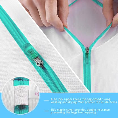GOGOODA Mesh Laundry Bags for Delicates Durable Protective Wash Bags | Travel Storage Bags for Intimates Lingerie, 3PCS（3XXL）