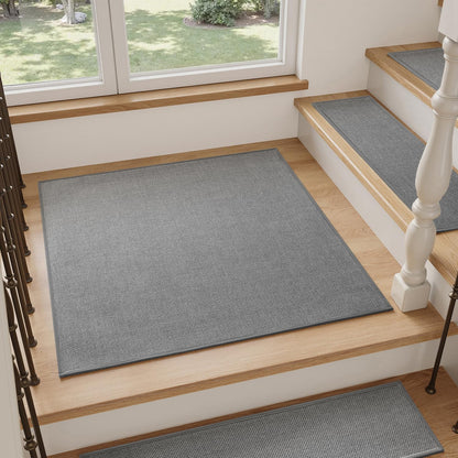 PADOOR Stair-Treads Non Slip 15PCS, Stair Treads for Wooden Steps Rubber Backing Indoor, Stair Carpet Residue Free, Stair Runner Durable Stair Rug for Kids and Dogs 8"x30" Beige