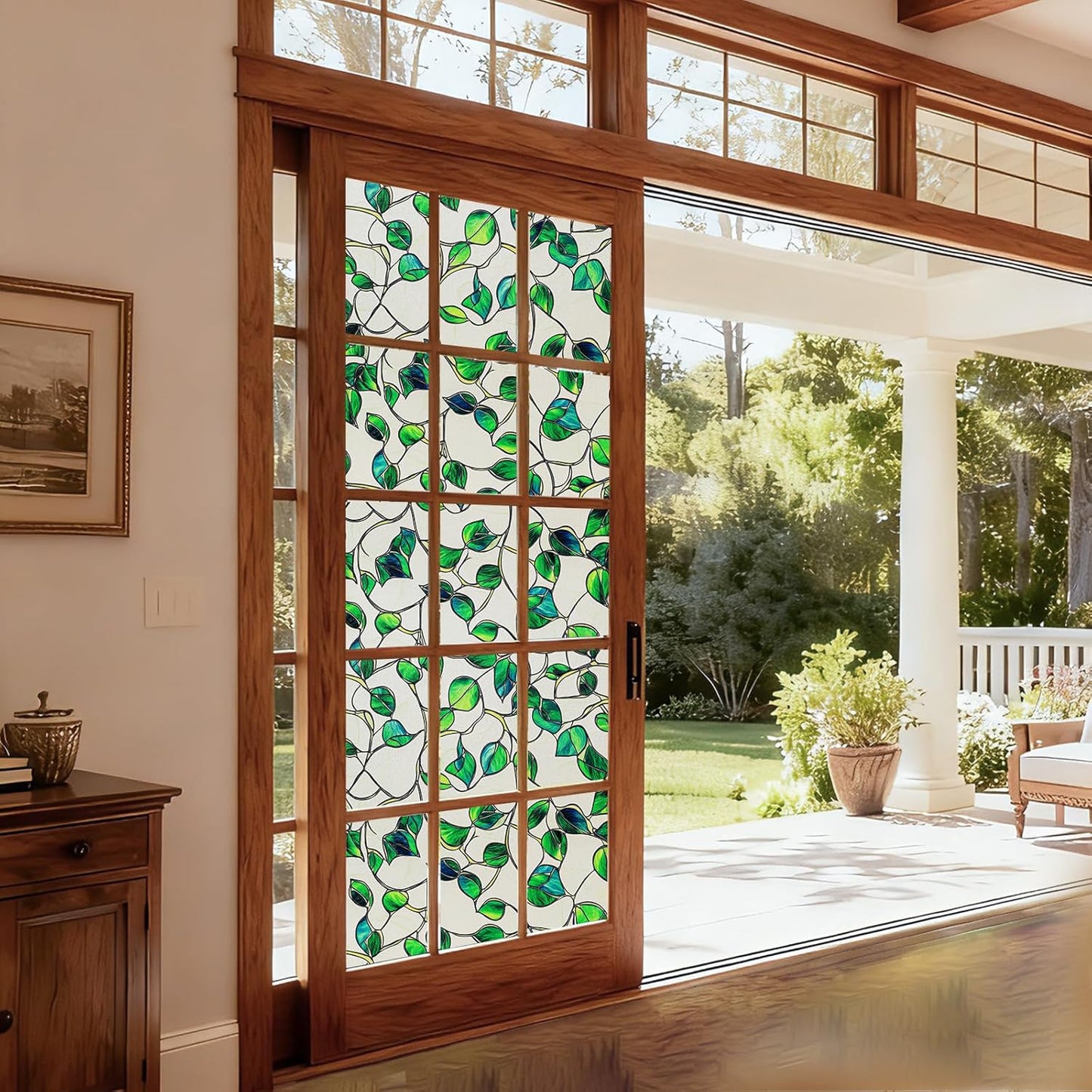 SOMWISE Frosted Glass Window Film, Heat Insulation, UV Block, Anti-Glare, One Way Privacy Tint, Static Cling for Home Bathroom Door, Renter Friendly, Day & Night Privacy