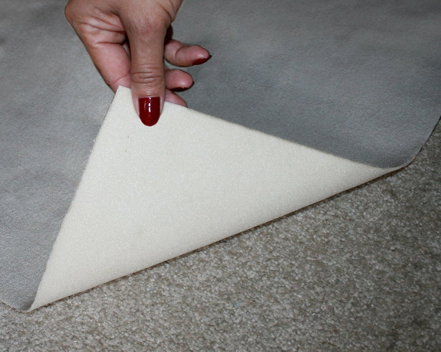 LAMINET Non-Slip Carpet & Stair Protector - Grey, 9' L x 30" W - Low-Pile, Durable, Washable Protector for Carpeted Stairs, Floors, Hallways, and High-Traffic Areas