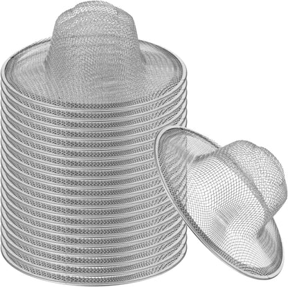 20 Pcs Stainless Steel Sink Strainer, 4.5 Inch Mesh Drain Basket, Universal Silver Kitchen Bathroom Shower Drain Filter Hair Catcher
