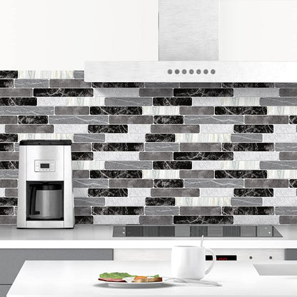 WENMER Kitchen Peel and Stick Backsplash Wallpaper, Waterproof Bathroom Wall Paper, Self Adhesive Removable Wallpaper for Kitchen Backsplash, Tile Contact Paper for Countertop, 17.7"x 118"
