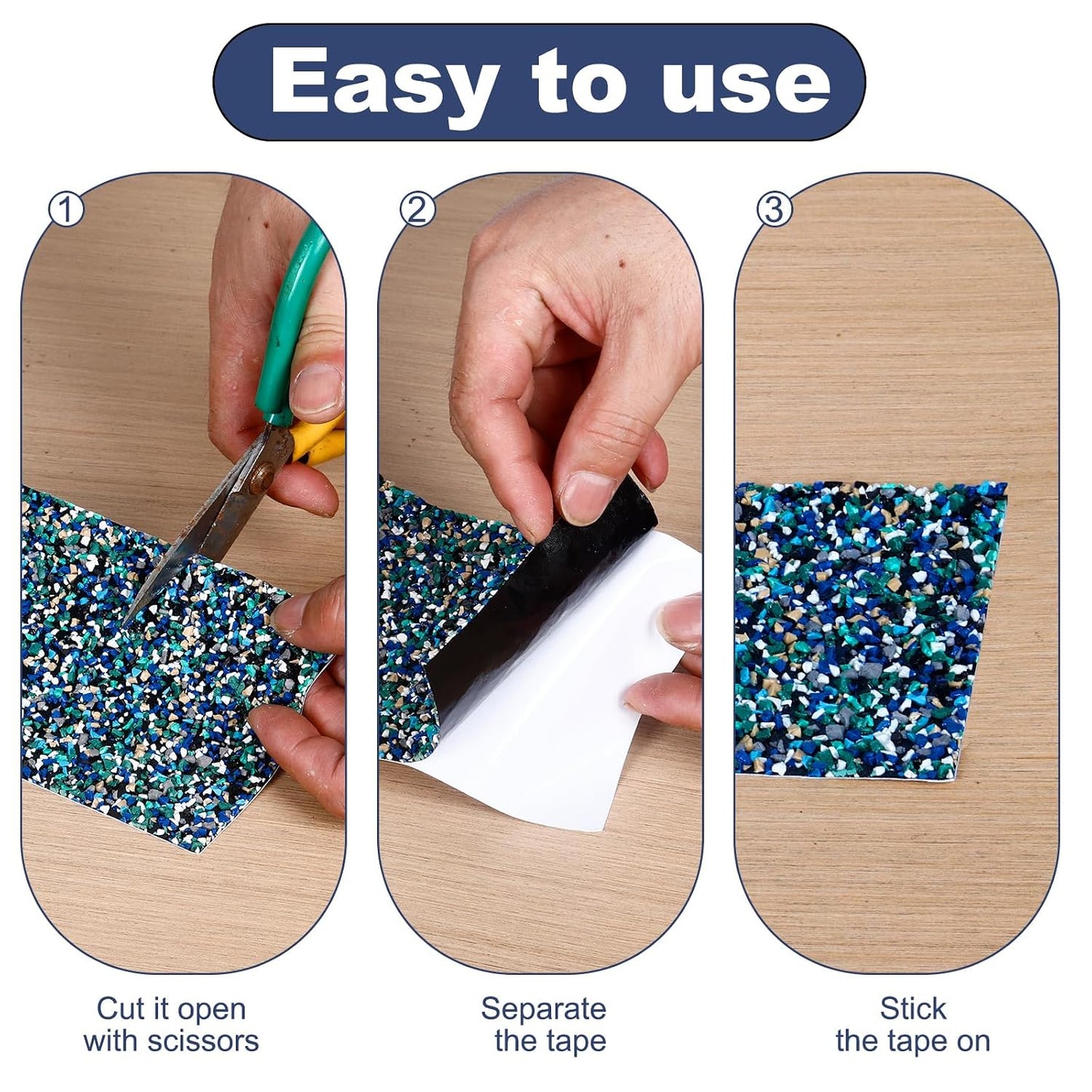 Pool Rubber Grip Tape, Anti Slip Tape 4Inch x 16.5Ft,Waterproof,Soft Satety Non-Slip Tape for Pool Stair Tread Traction,Tub,Boats,Trail,Outdoor and Indoor Use (4inch x 16.5feet)