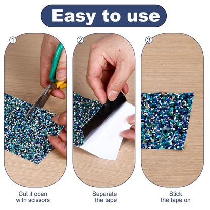 Pool Rubber Grip Tape, Anti Slip Tape 4Inch x 16.5Ft,Waterproof,Soft Satety Non-Slip Tape for Pool Stair Tread Traction,Tub,Boats,Trail,Outdoor and Indoor Use (4inch x 16.5feet)