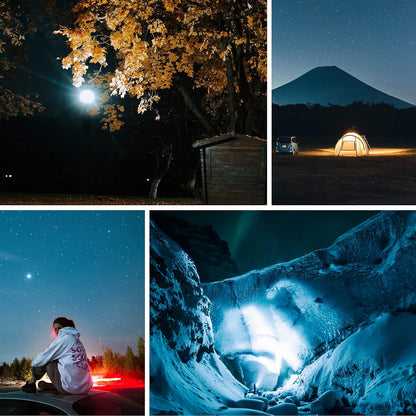 4000LM Flashlight Portable LED Camping Lantern Light 30W with Digital Display and Magnet , IPX5 Waterproof Tent Lights Light for Parents Christmas Gift