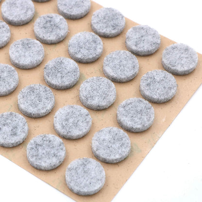 Furniture Felt Pads 3/8" (10mm) Diameter Round 3M Self Adhesive Protects Kitchen Cabinets, Drawers, Desks and Furniture Against Bumps and Scratches 100 Pack - Grey