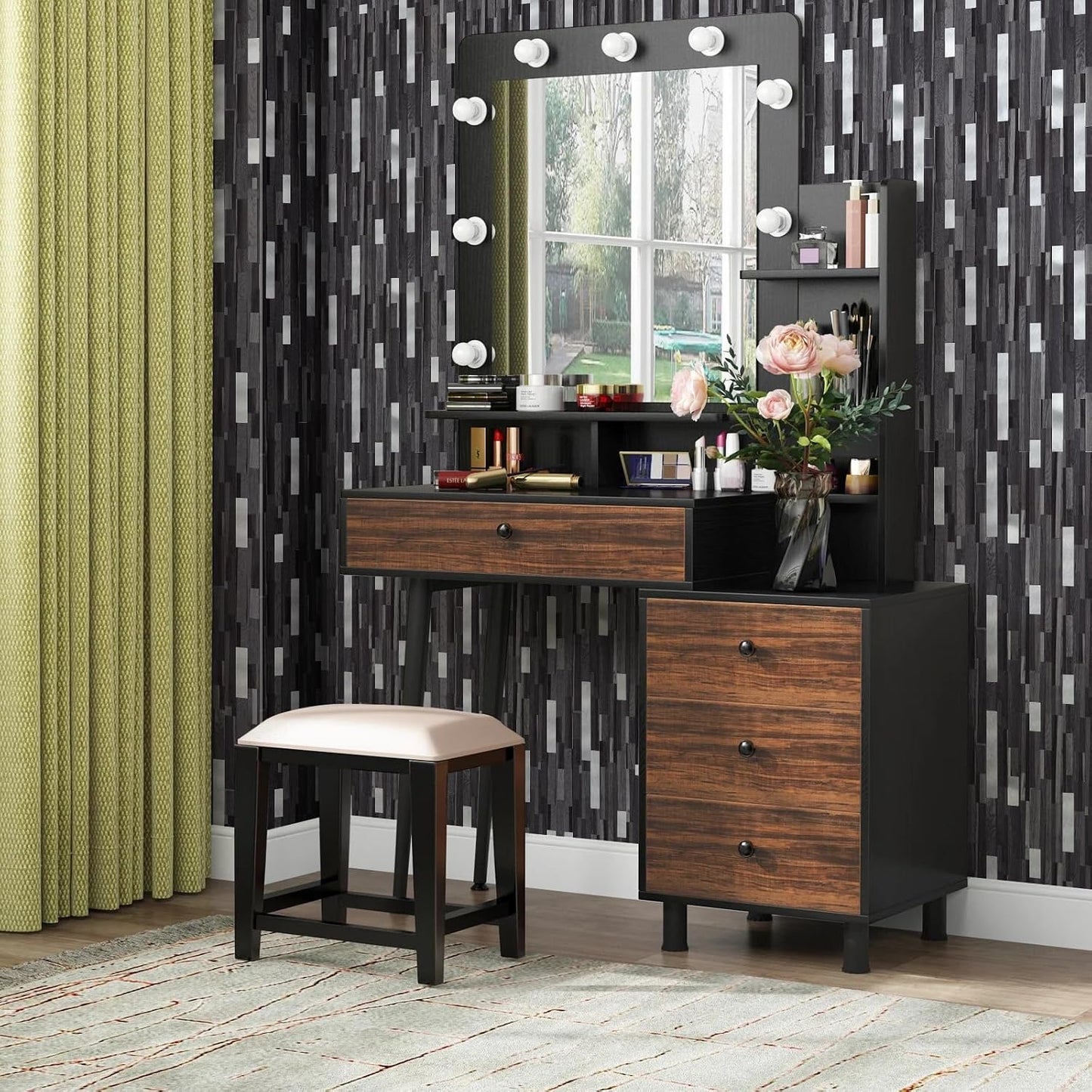 Midcard 10 Sheets Peel and Stick Backsplash PVC Wall Tile,for Kitchen Backsplash